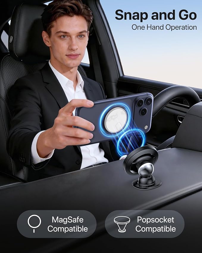 Miracase Latest Upgrade for MagSafe Car Mount Small Phone Holders for Your Car - Image 6