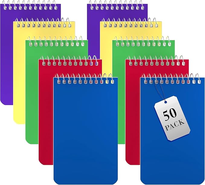 Alitte Small Notebooks, Spiral Notepads 3x5 by Alitte