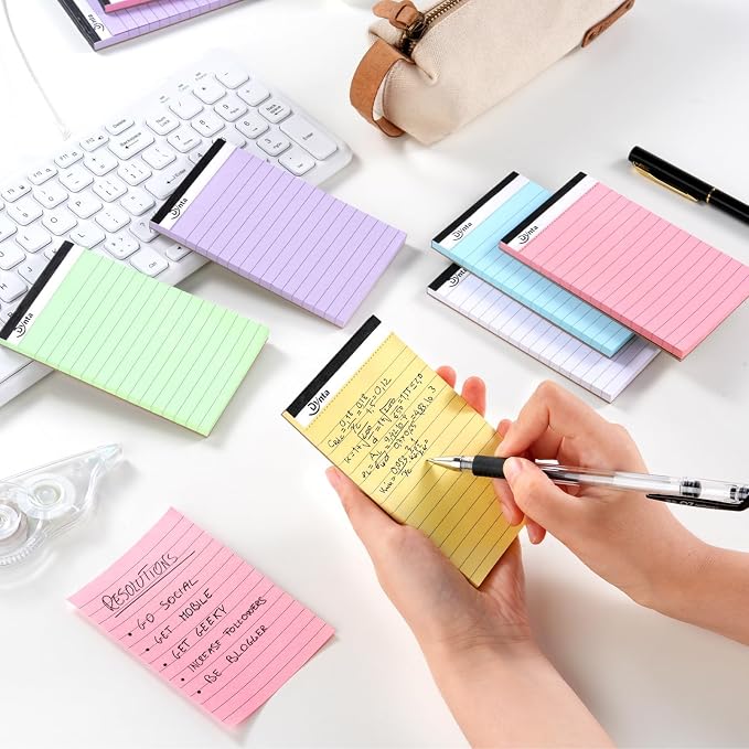 Dynta 36 Pcs 3x5 Note Pads, 45 Sheets Per College Ruled Mini Writing Pads - Image 2