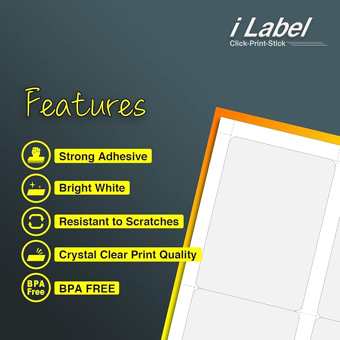 4UP 3.5" x 5" Shipping, Mailing&Barcode Labels - Image 4