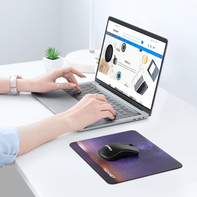 TECKNET Mouse Pad with Anti-fray Stitching, Waterproof Surface & Non-Slip - Image 6
