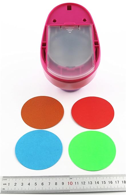 CADY Paper Punch, 3 Inch Circle Punch Large Hole Punch Paper Circles Craft - Image 3