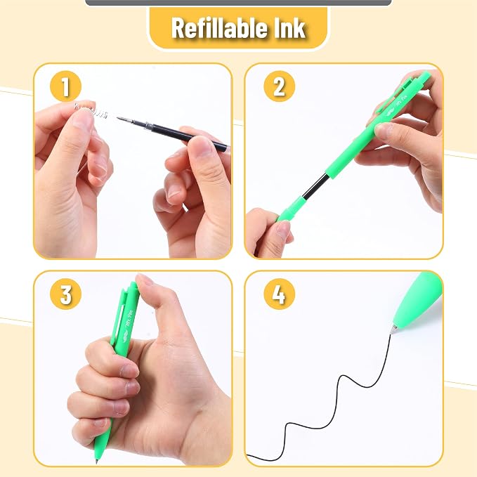 Mr. Pen- Retractable Gel Pens, 12 Pack, Fresh Color Barrels | Fine Point 0.5mm - Image 5