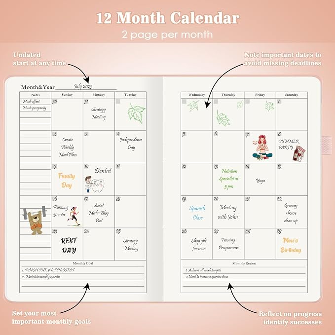 Undated Daily Planner 2024-2025, ADHD & Work Planner - Image 3