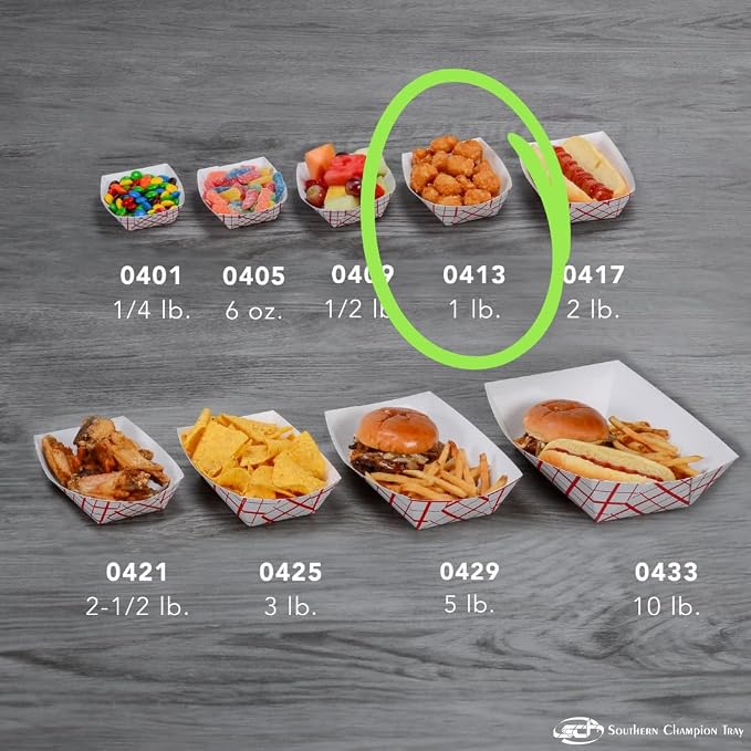 Southern Champion Tray 0413 #100 Southland Paperboard Food Tray, 1 lb Capacity - Image 6
