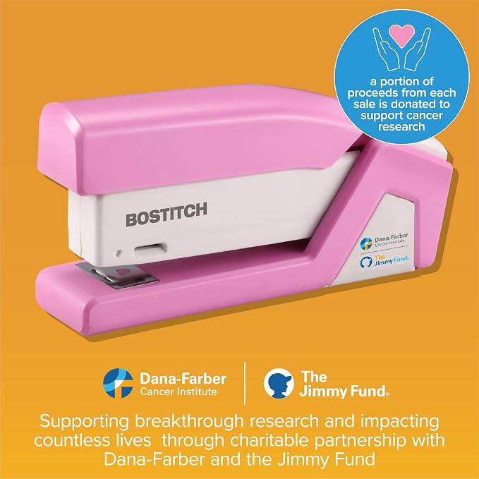Bostitch Office InCourage Spring-Powered Compact Stapler, Half Strip, 20 Sheet - Image 3