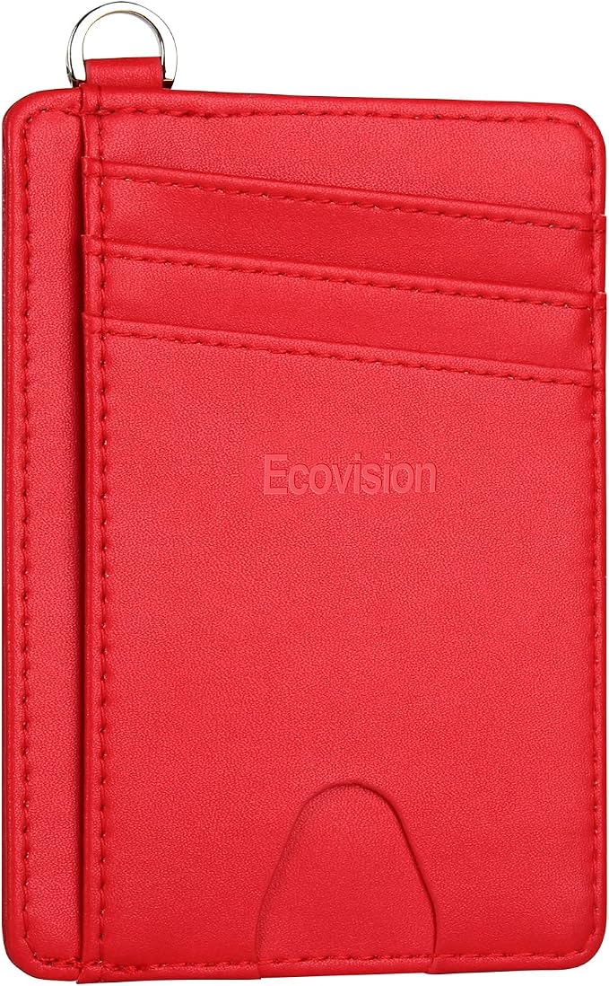 Slim Minimalist Front Pocket Wallet, RFID Blocking Credit Card Holder Wallet by Ecovision