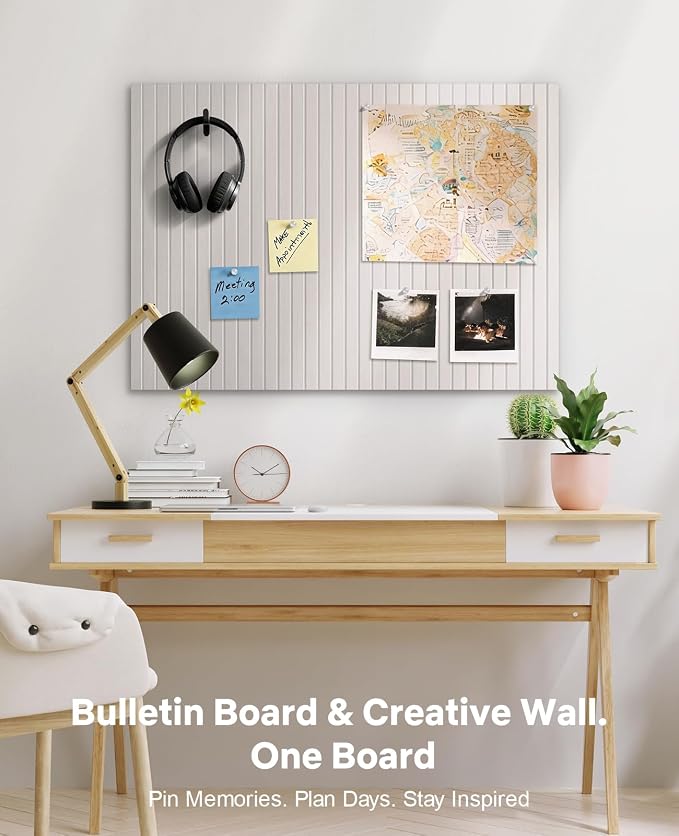 48" x 36" Large Cork Bulletin Board Tiles, Peel and Stick Felt Wall Panels - Image 5