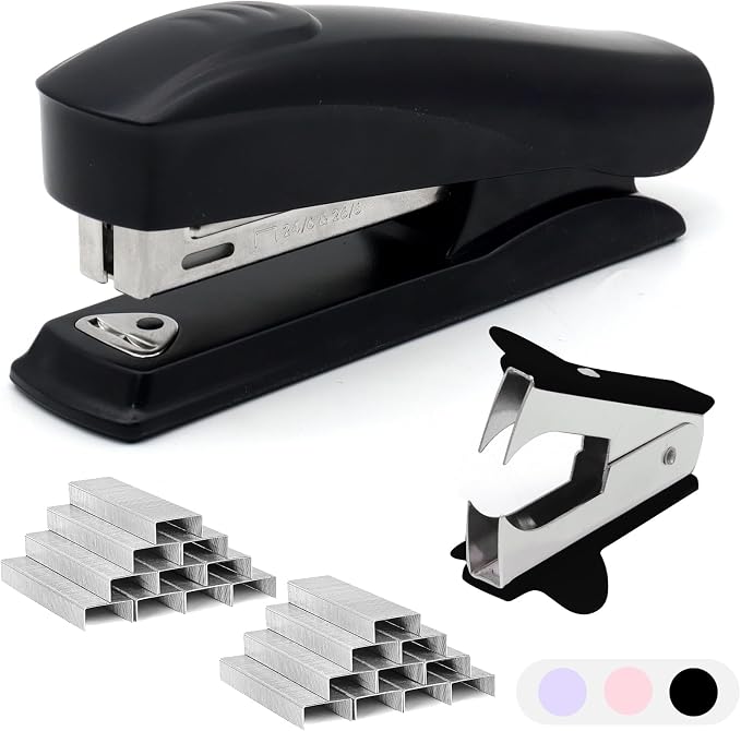 Black Office Stapler, 25 Sheet Capacity by Unknown
