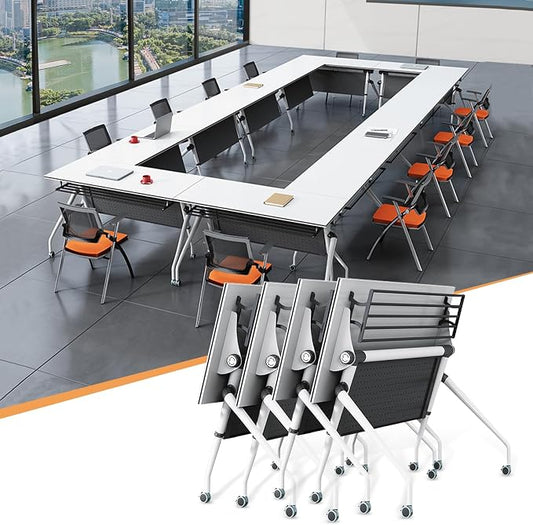 Conference Table, 55.1''Folding Conference Room Table by Unknown