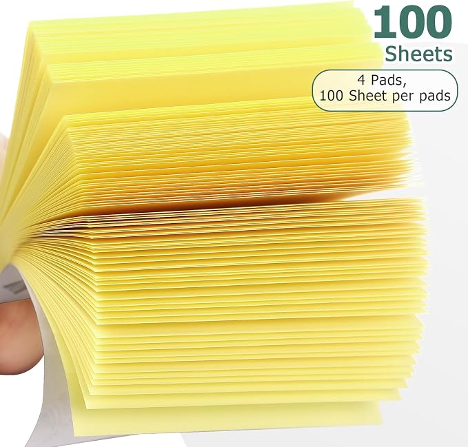 Sticky Notes 3x3 Self-Stick Notes Bright Colors Sticky Notes 4 Pads 100 - Image 4