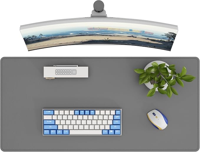DAWNTREES Desk Mat Protector, PU Leather Desk Pad, Non Slip, Large Mouse Pad by PremiumDeskPadatDawnTrees