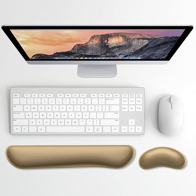 Dapesuom Enlarge Keyboard Wrist Rest, Memory Foam Wrist Cushion - Image 2
