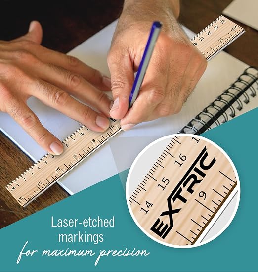 Rulers 12 Pack - Rulers 12 Inch, Wood Ruler - Image 6
