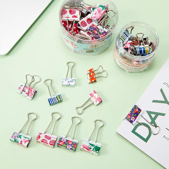 Outus 48 Pcs Cute Binder Clips - Image 4