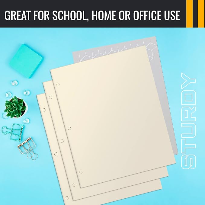 Better Office Products Two Pocket Portfolio Folders, Letter Size Paper Folders - Image 6