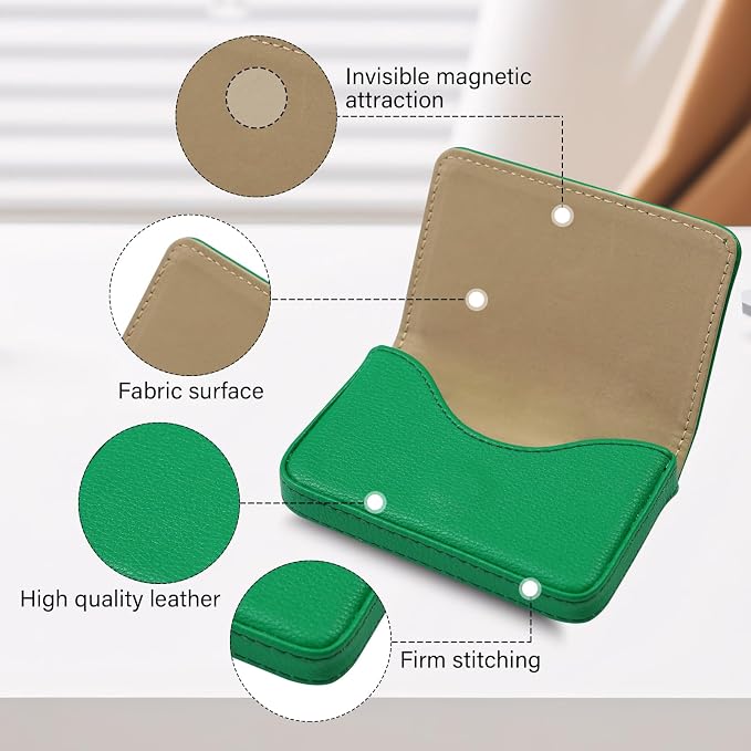 Business Card Holder，PU Leather Business Card Case Color Printing Pattern Card - Image 3