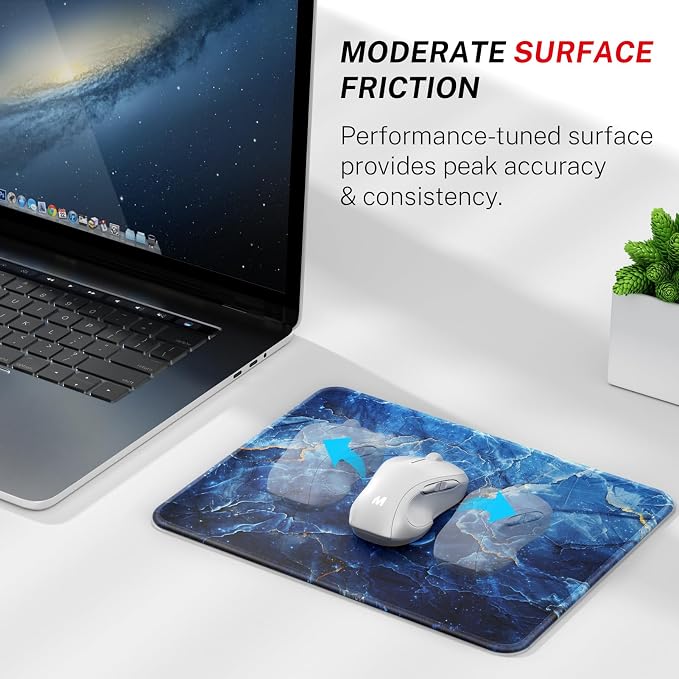 MROCO Essential Office & Gaming Mouse Pad, 8.5 x 11 Inch, Ocean Marble | - Image 2