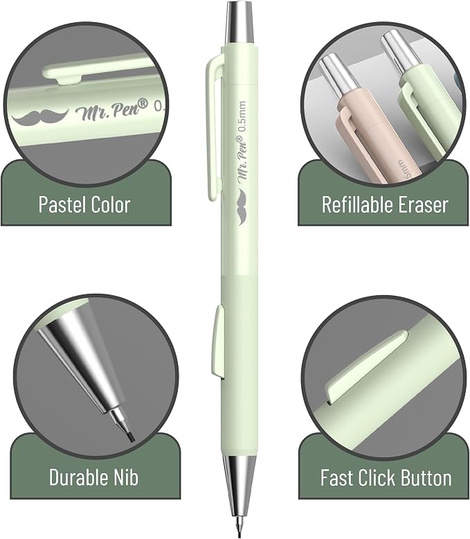 Mr. Pen- Pastel Mechanical Pencil Set - Image 4
