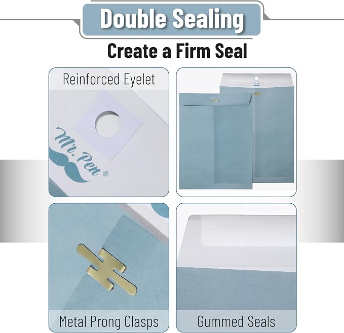 Mr. Pen- Clasp Envelopes, 18 Pack, 9x12 Inches, Mailing Documents, Office - Image 4
