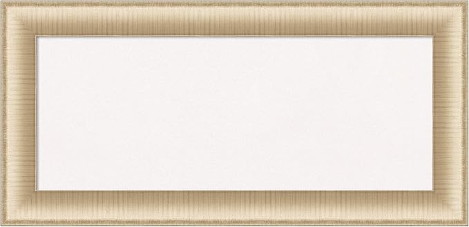 Amanti Art White Cork Board for Wall, 17x35 Vision Board with Gold Frame, Medium Corkboard Office Decor for Home Organization, Casual Corkboard Pinboard to Display Items for Home Organization in-DeskLoop Office
