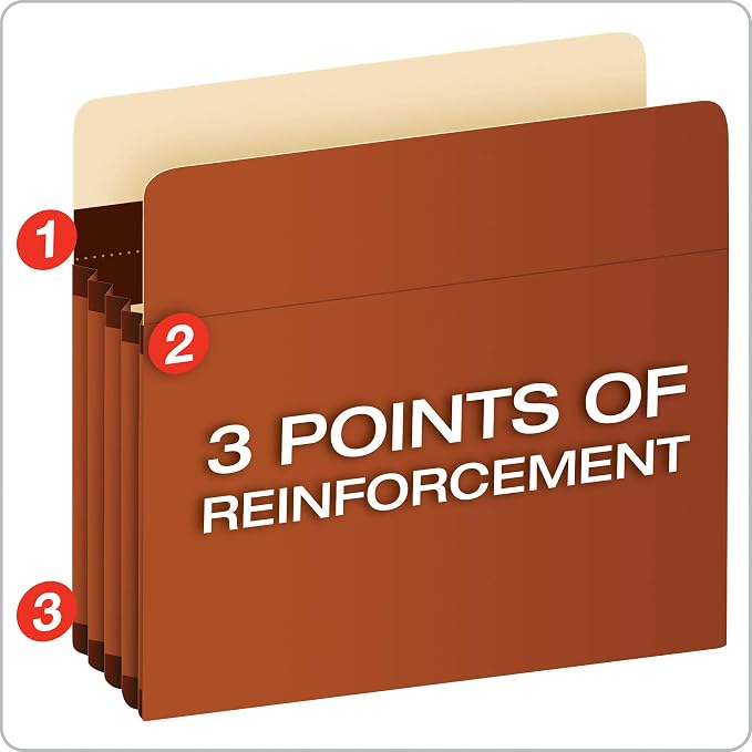 Pendaflex Expanding Accordion File Pockets, Extra Durable, Expands 3.5" - Image 3