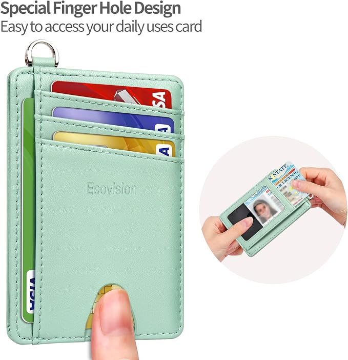 Slim Minimalist Front Pocket Wallet, RFID Blocking Credit Card Holder Wallet - Image 6