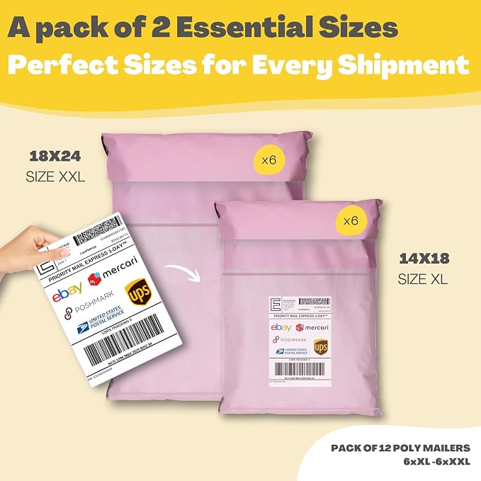 Shipping Bags with Label Pouch - Image 2