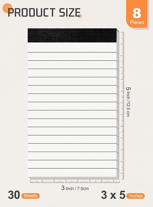 Small Note Pads 3x5 Notepads Mini Pocket Notebook 3x5 Memo Pads Small Notepads - Image 2
