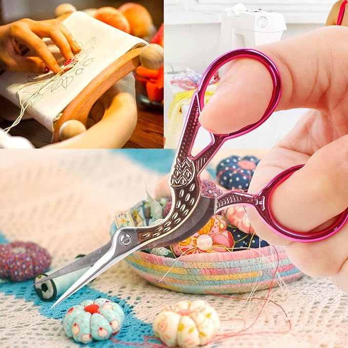 BIHRTC 3.6 Inch Embroidery Scissors Stainless Steel Sharp Tip Scissors - Image 6