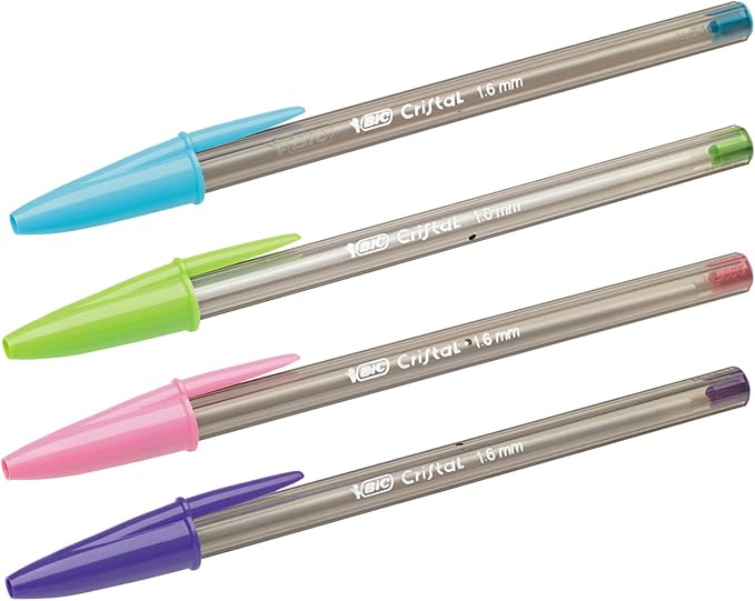 BIC Cristal Fun, Ballpoint Pens, Smudge-Proof Writing Pens and Wide Point - Image 4