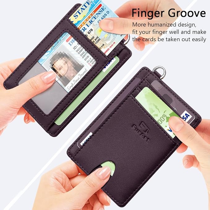 FurArt Slim Minimalist Wallet RFID Credit Card Holder - Image 3