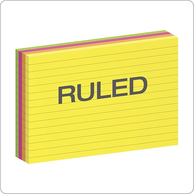 Oxford Neon Index Cards, 100 Per Pack - Image 2