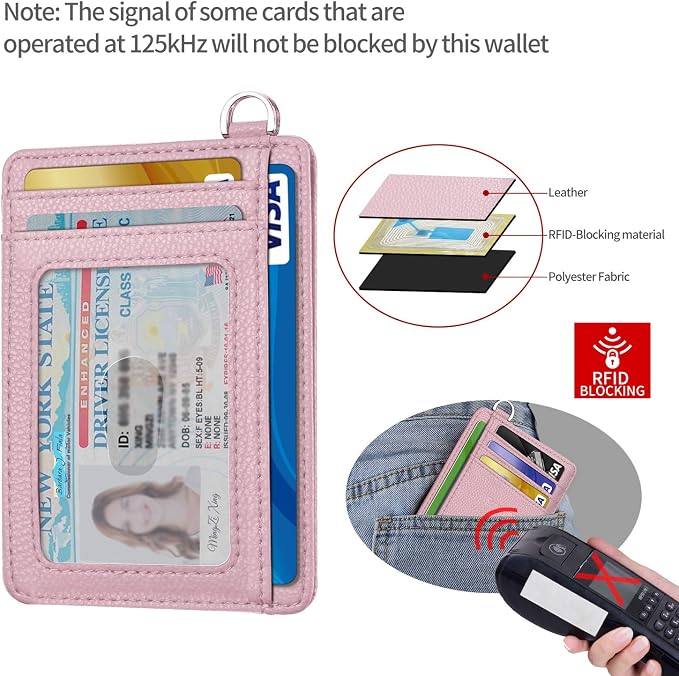 Slim Minimalist Front Pocket Wallet, RFID Blocking Credit Card Holder Wallet - Image 3