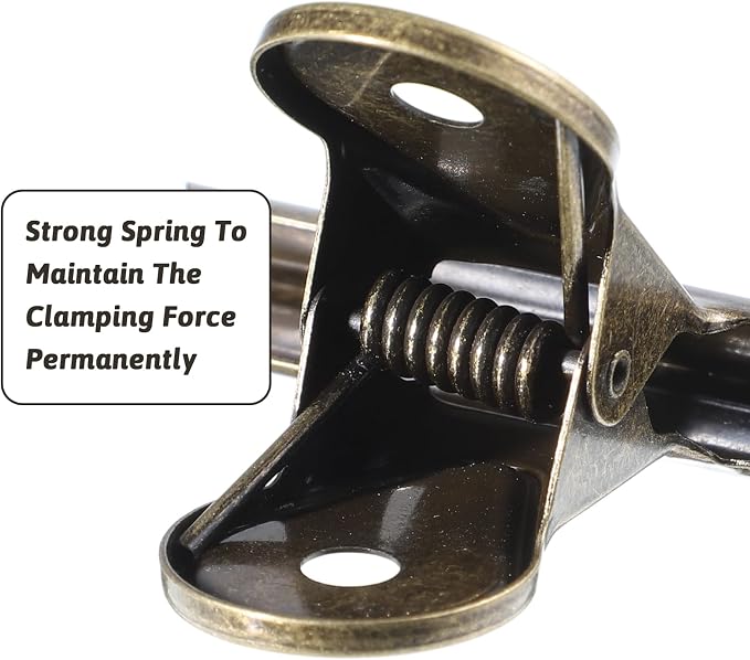 4PCS Bulldog Clips Brass Bulldog Clips Multi-Purpose Binder Food Bag Clamps Big - Image 4