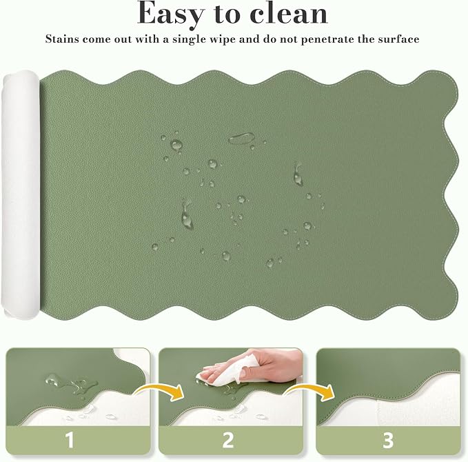 iCasso Leather Mouse Pad, Extra Large Desk Pad - Image 6