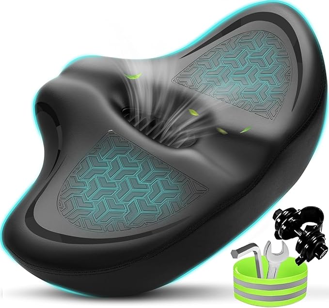 Noseless Bike Seat Cushion for Men & Women by Moreergonomicoversizedbikeseat