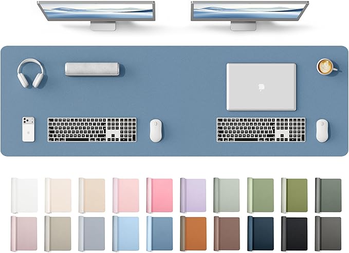 YSAGi Leather Desk Protector, Office Mat, Large Mouse Mat, Non-Slip PU Leather by YSAGi