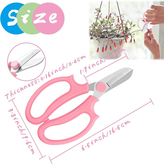 3 Pcs Garden Scissors Floral Shears, Professional Floral Scissors - Image 2