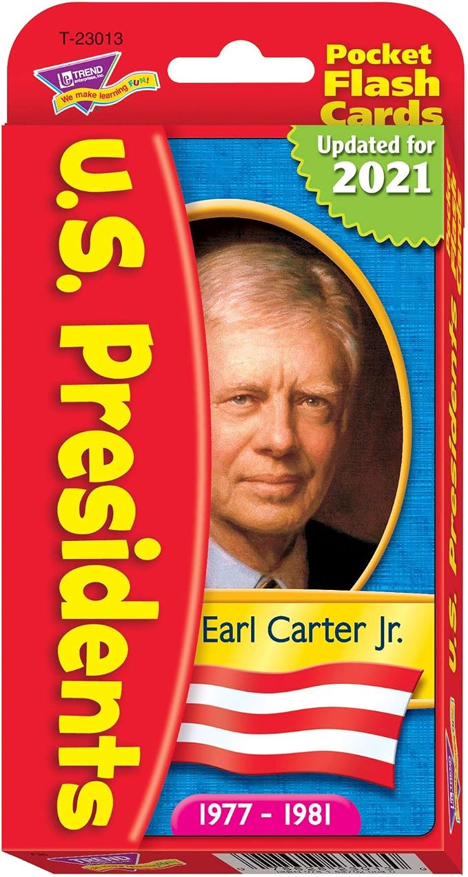 US Presidents Pocket Flash Cards by TRENDenterprisesInc