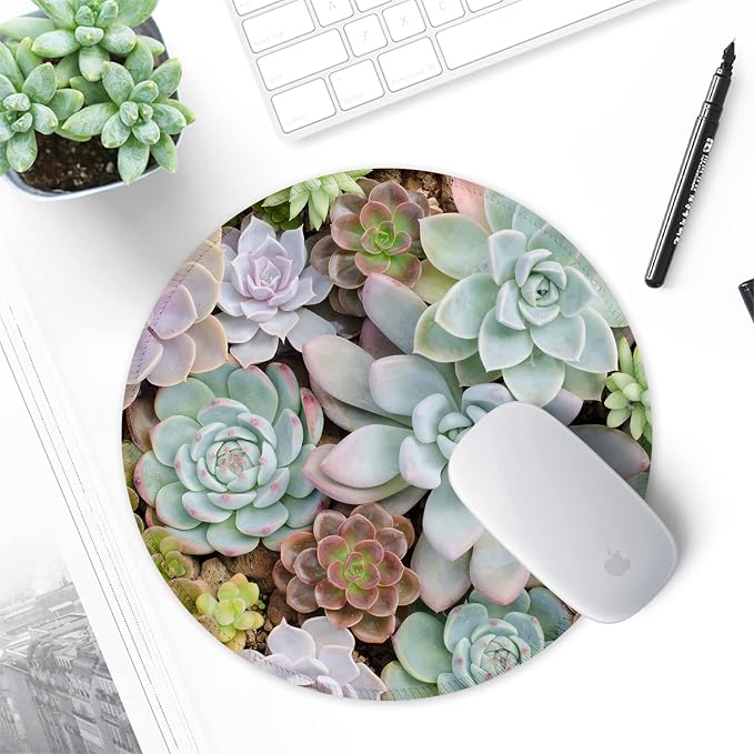 ITNRSIIET Round Mouse Pad with Stitched Edge Premium-Textured Waterproof - Image 7