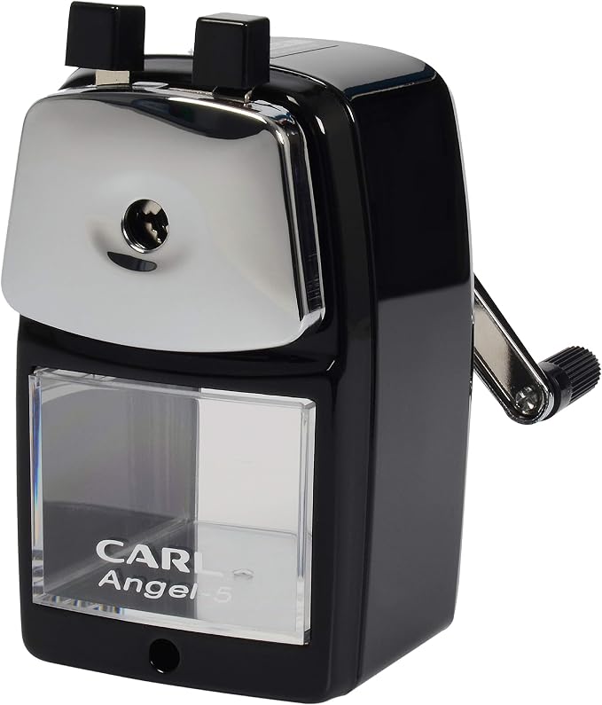 Carl Angel-5 Heavy-Duty Artist & Teacher Pencil Sharpener – Precision Manual by CARL