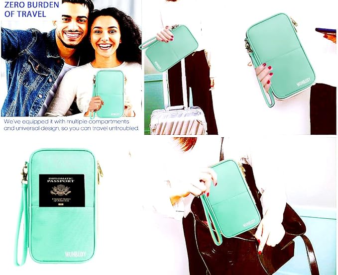 Secure, Valuable RFID Family Passport holder, Travel wallet, Travel document - Image 8