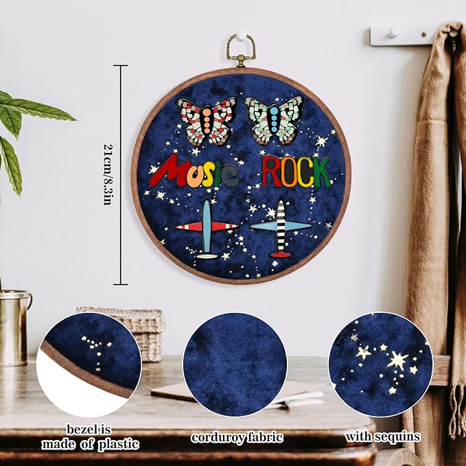 Corduroy Wall Hanging Brooch Jewelry Storage Display Stand Enamel Pin Display - Image 4