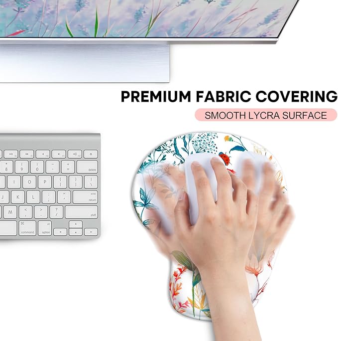 JIKIOU Mouse Pad, 2 Pack Ergonomic Mouse Pads - Image 6