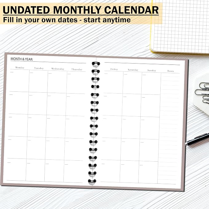 Undated Monthly and Weekly Planner - Image 3