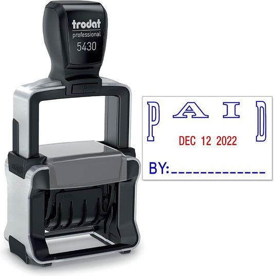 Trodat 5430 Professional Self-Inking Date Stamp by Maxmark