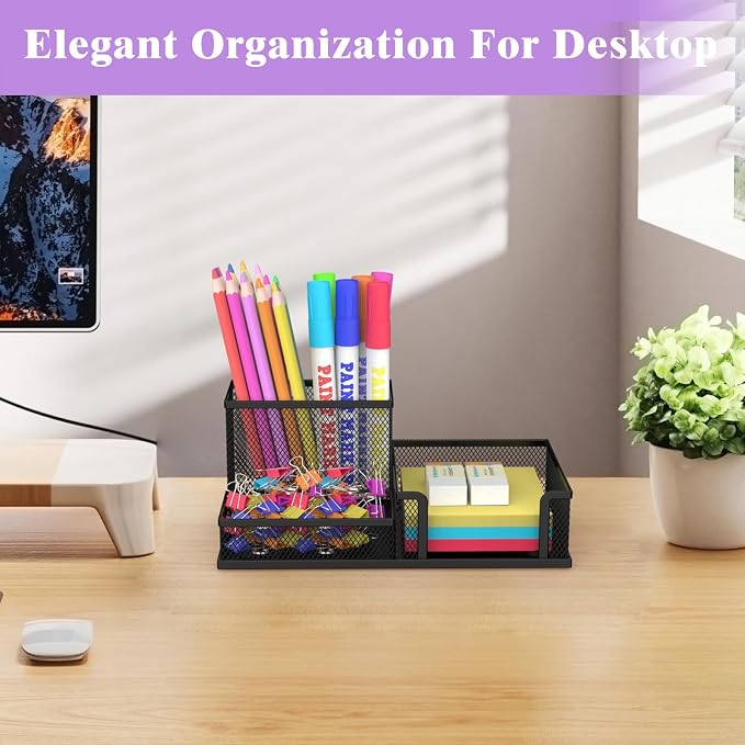 SUPEASY Pen Holder Desk Organizer, Office Supplies Pencil Holder - Image 7