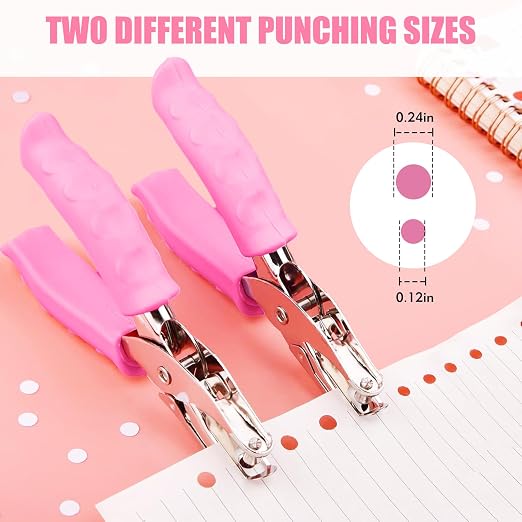 2 PCS Hole Punch, Diameter 1/4" and 1/8" Single Hole Punch, - Image 2