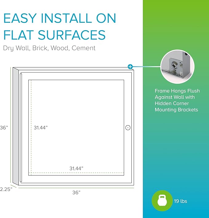 Ghent 36"x36" 1-Door Outdoor Enclosed Vinyl Bulletin Board, Shatter Resistant, with Lock, Satin Aluminum Frame - Silver (PA13636VX-193), Made in The USA-DeskLoop Office
